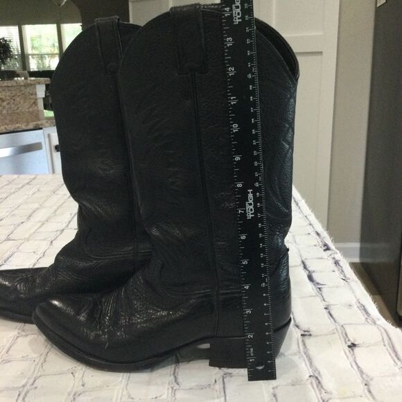 Justin Imperfect Western Boots Men’s Size 9 1/2 D Color Black Classic main image 6